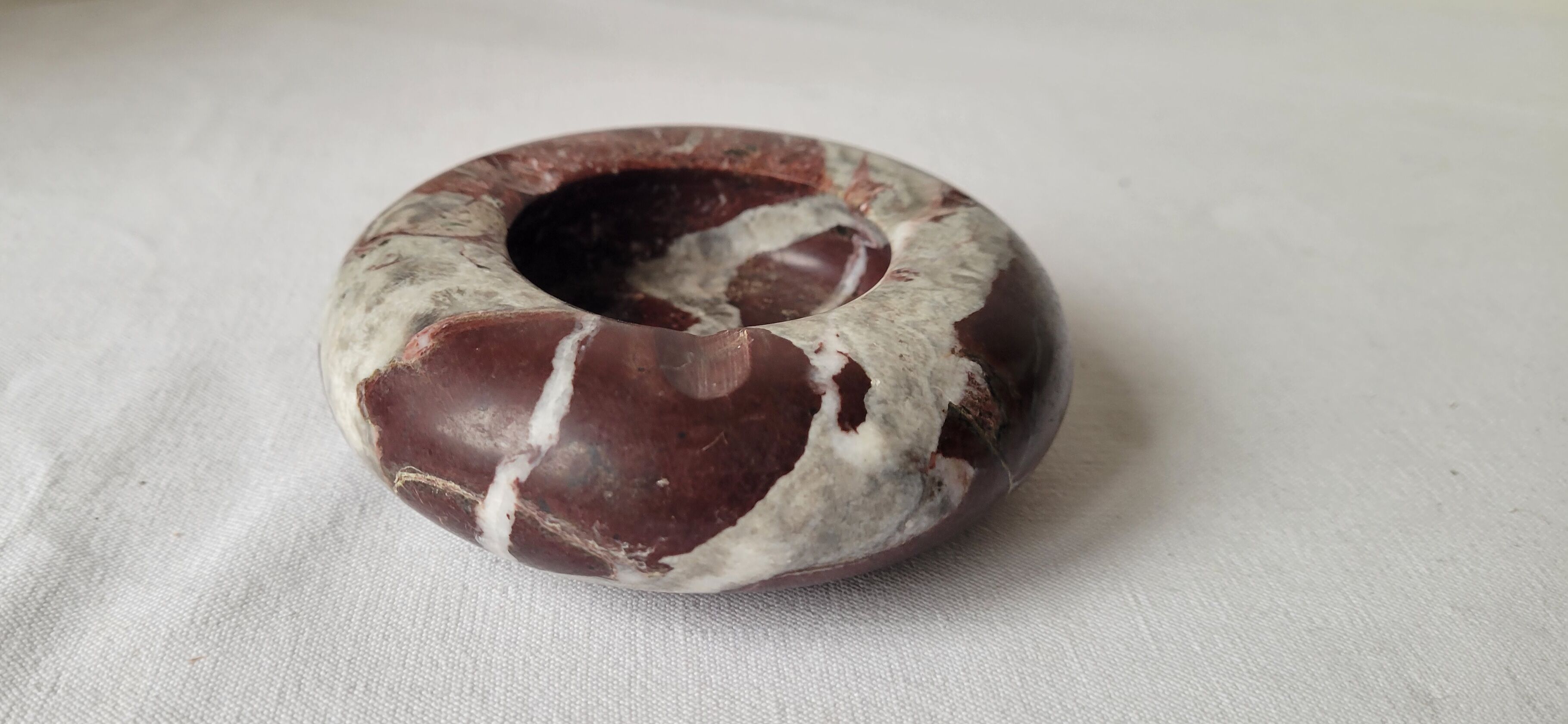 Pink marble ashtray