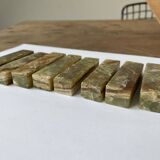 Set of 9 cutlery holders in Jade