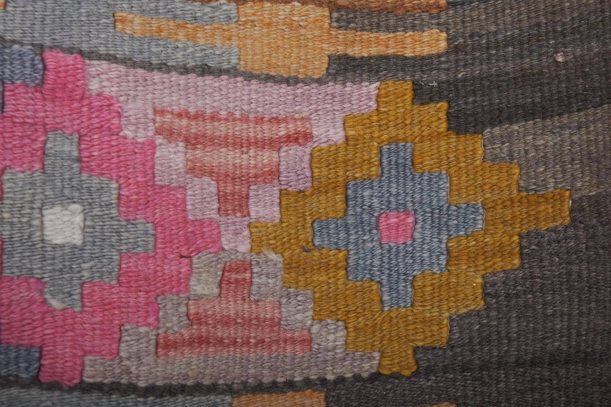 Vintage Turkish hallway rug 67x723 cm