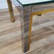Table basse de Renato Zevi avec plateau en miroir, années 70