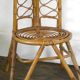 Pair of low bamboo chairs 1960