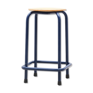 tabouret bas bleu