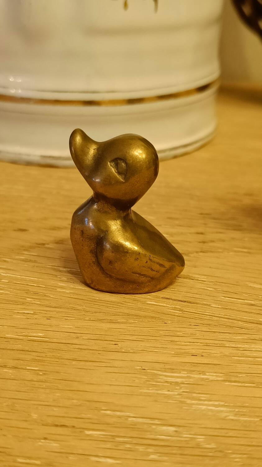 Vintage Solid Brass Ducks