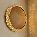 Large Vintage Luxury Crystal Brass Witch Mirror