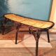 Banc rotin 2 places 1980s