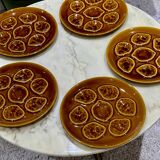 Set of 5 oyster/seafood plates