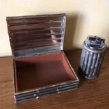 Silver bamboo box with lighter
