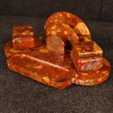 French art deco marble inkwell