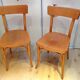 Pair of Thonet bistro chairs, 30-40s