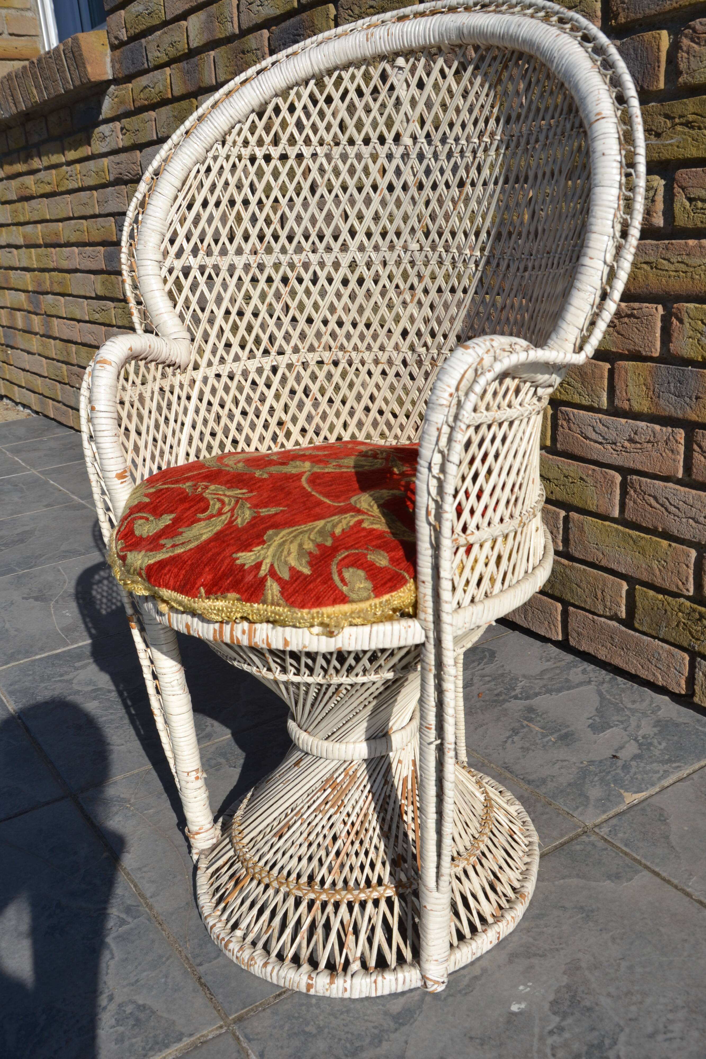 Chaise Emmanuelle en rotin enfant