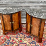 Pair of notches in marquetry style Louis XVI XIX century