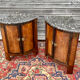 Pair of notches in marquetry style Louis XVI XIX century