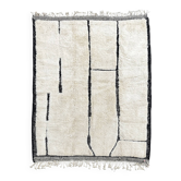 Sala - Custom black and white Moroccan Berber rug