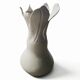 Anthropomorphic vase sculpture in grey ceramic - Signed "Nolli", 1990