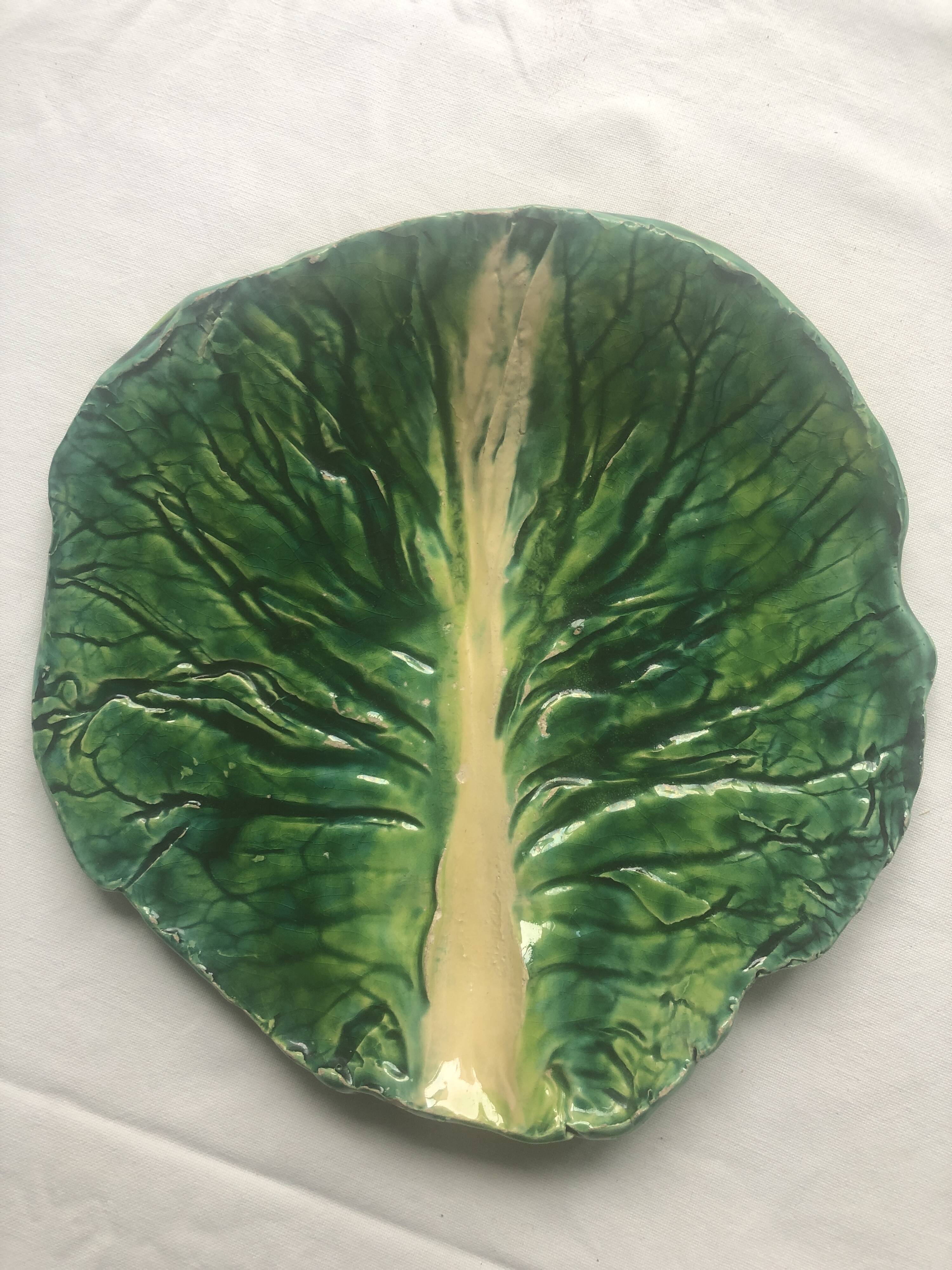 Unique cabbage leaf trinket tray