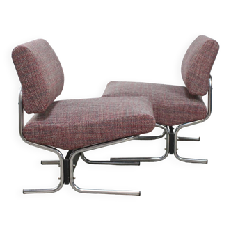 Pair of vintage “Caracas” armchairs by Pierre Guariche for Meurop