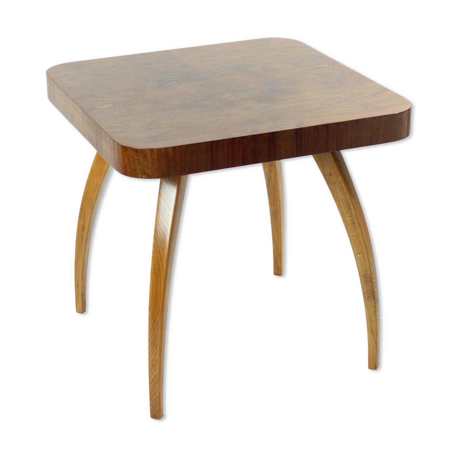 Spider Coffee Table By Jindrich Halabala In Oak & Walnut, Czechoslovakia, 1930