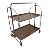 Mid-century folding serving trolley by Bremshey Solingen, 1950s