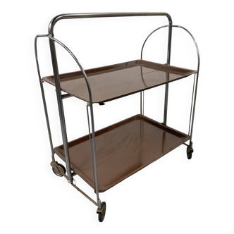 Mid-century folding serving trolley by Bremshey Solingen, 1950s