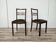 Art Decò dining chairs in walnut and fabric, 1940