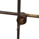 Lampe murale en laiton ajustable de style Tiffany des années 1960