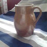 Numbered enamelled stoneware pitcher