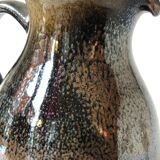 Glazed stoneware jug signed "KD".