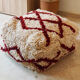 Pouf tapis marocain beni ourain