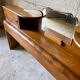 Superb antique/vintage headboard (Art Deco style) walnut burl.
