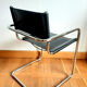Cantilever design armchair in tubular steel 1970