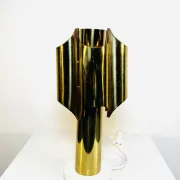 Type 742 Brass Coloured 'Orgue' Table Lamp, Possibly Maison Charles, France, 1960S