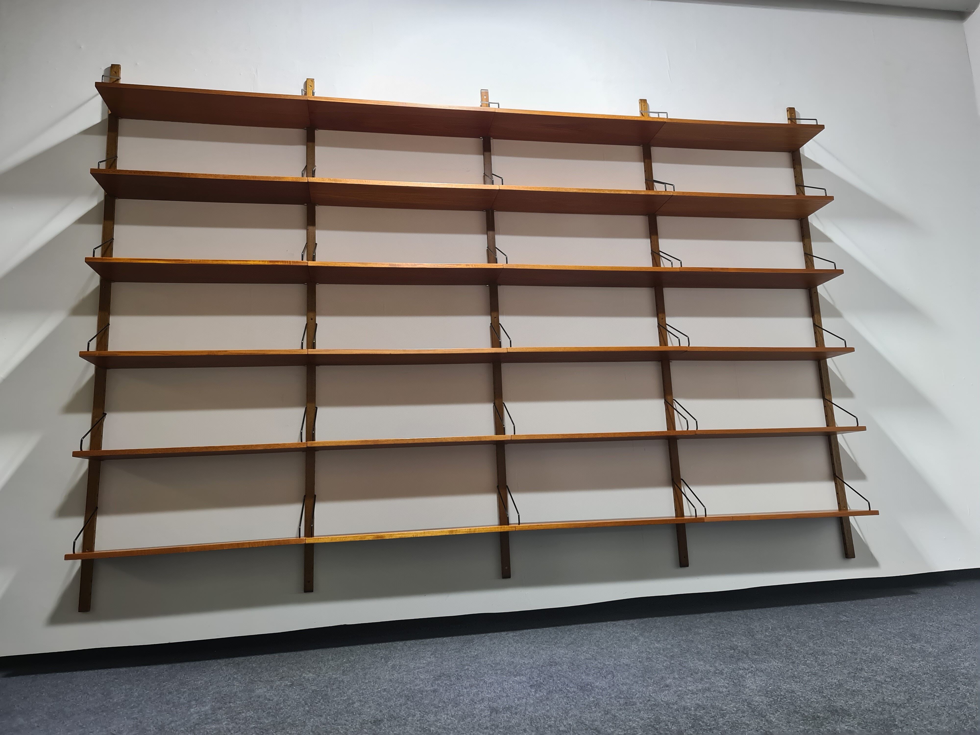 Vintage Xl Poul Cadovious teak book shelves