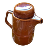 Ochre ceramic teapot