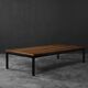 Vintage Mid-Century Danish Modern Brown Teak Low Coffee Table, 1960s
