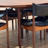 Extendable dining room table and chairs (by Kristian Solmer Vedel)