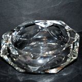 Vintage crystal ashtray - hexagonal shape - 16cm
