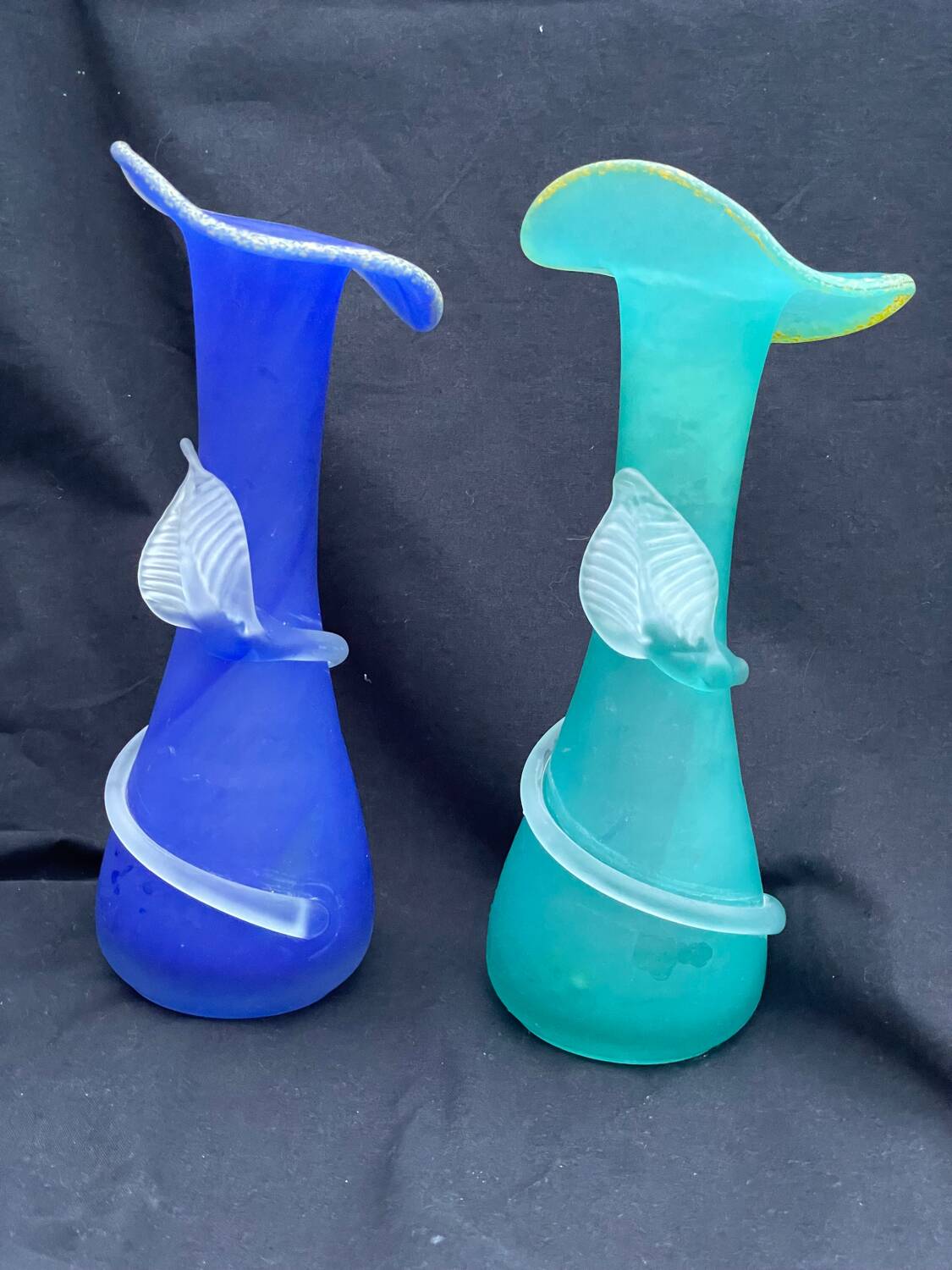 Vase en pâte de verrev verrerie d'art de Toul, france