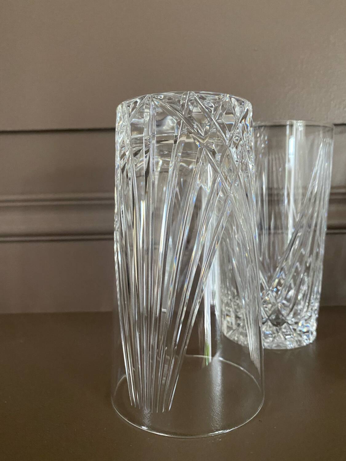 Vintage crystal glasses