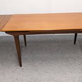 Extendable teak dining table by LB Kofod Larsen circa 1960