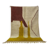 Tapis bérbere décoré fait main traditionnelle 250cmx150cm
