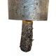 Vintage brutalist metal table lamp / floor lamp