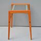 Vintage Danish Coffee Table Oak and Glass Top, Sweden Circa 1970's