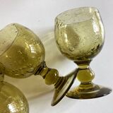 Set of 4 glasses of khaki green Biot