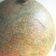 World map, Napoleon III Globe edited by FOREST, cast-iron tripod foot