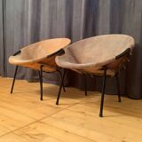 Pair of armchairs designed by Lusch Erzeugnis, Lusch & Co, Germany, 1960s