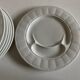 Set de 6 assiettes à asperges en porcelaine 1960