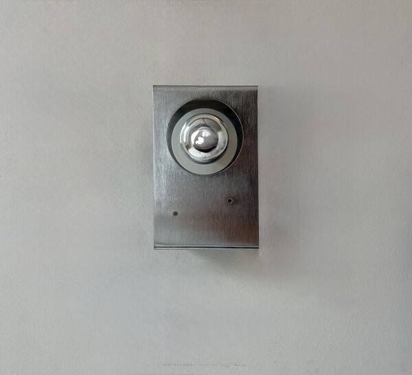 Paire d'appliques vintage, métal brossé, France, 1970