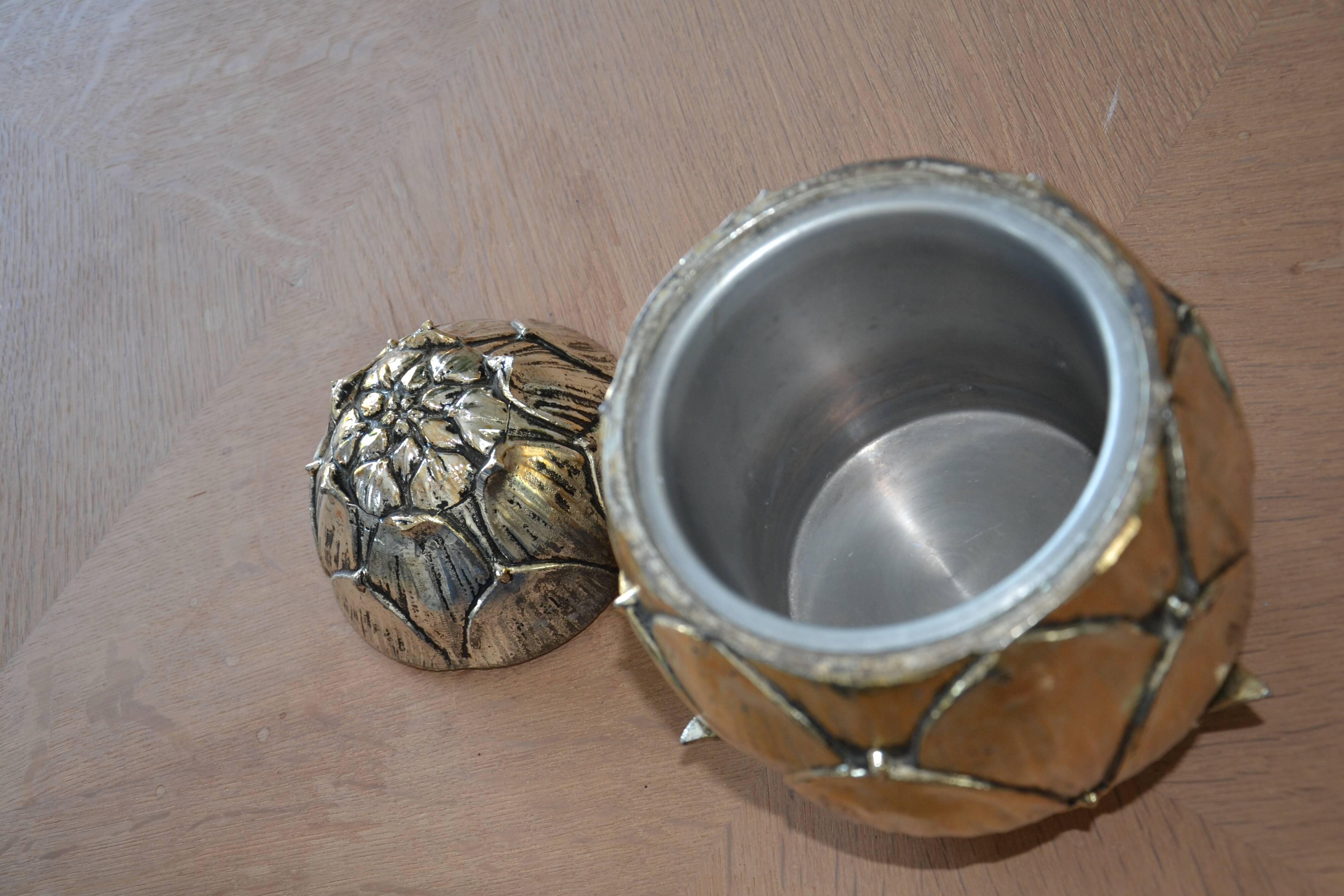 "Artichoke" ice bucket by Mauro Manetti