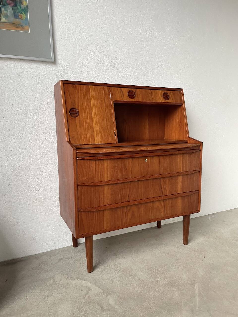 Danish teak secretary from the 60s