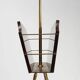 Magazine Rack with Messing Decorations and Feet, France ca. 1950